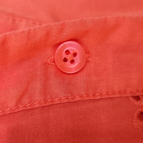 KATE SPADE Orange Eyelet Tie Waist Short Dress small - Picture 6 of 11